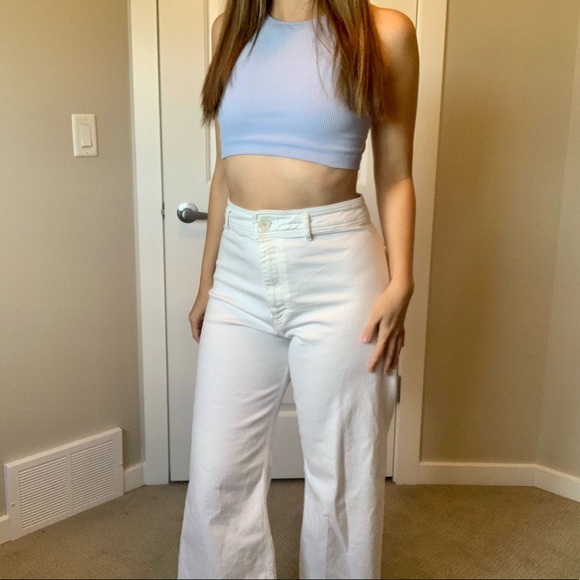 Zara Denim - Zara Marine Straight Leg White Jeans